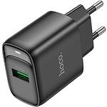 Фото Сетевое ЗУ Hoco C140A Smart Black (6942007627788) 1*USB-A, QC3.0, 18W #2