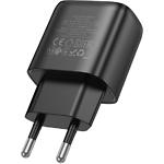 Фото Сетевое ЗУ Hoco C140A Smart Black (6942007627788) 1*USB-A, QC3.0, 18W #4