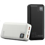 Внешний аккумулятор Power Bank WUW Y138W White, 20000mAh, QC3.0, PD 22.5W - фото