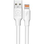 Кабель WUW-X169 White (6972573331642) USB/Lightning, 1м, 5A, PVC - фото