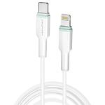 Изображение Кабель WUW-X206TL White Type-C/Lightning, 1м, 20W, PVC Фото Кабель WUW-X206TL White Type-C/Lightning, 1м, 20W, PVC