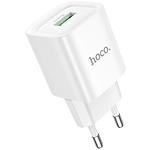 Изображение Сетевое ЗУ Hoco C145A Charm White (6942007630214) USB-A, QC3.0, 18W Фото Сетевое ЗУ Hoco C145A Charm White (6942007630214) USB-A, QC3.0, 18W