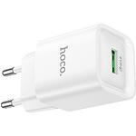 Изображение Сетевое ЗУ Hoco C145A Charm White (6942007630214) USB-A, QC3.0, 18W #2 Фото Сетевое ЗУ Hoco C145A Charm White (6942007630214) USB-A, QC3.0, 18W #2