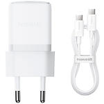 фото Мережевий ЗП Baseus P10111605213-01 White Palm Fast Charger, Type-C, PD 30W, QC3.0, cable Type-C 1м