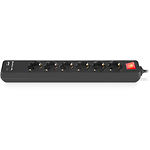 Изображение Фильтр-удлинитель сетевой REAL-EL RS-Protect 605 3m Black (EL122300041) 6 розеток, 2*USB 2.1А #5 Фото Фильтр-удлинитель сетевой REAL-EL RS-Protect 605 3m Black (EL122300041) 6 розеток, 2*USB 2.1А #5