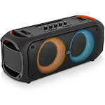 Фото REAL-EL X-795 Black (EL121600022) портативная система 70 Вт, Li-Ion, USB, microSD, BT, Караоке, RGB #6