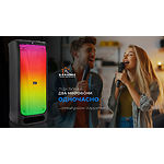 Изображение REAL-EL X-797 Black (EL121600023) портативная система 90 Вт, Li-Ion, USB,microSD, BT,Караоке,TWS,RGB #3 Фото REAL-EL X-797 Black (EL121600023) портативная система 90 Вт, Li-Ion, USB,microSD, BT,Караоке,TWS,RGB #3