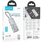 Изображение Концентратор HUB USB 3.1 HOCO HB50 (6942007647298) Type-C --> HDMI +3*USB3.0 + PD Type-C питание #1 Фото Концентратор HUB USB 3.1 HOCO HB50 (6942007647298) Type-C --> HDMI +3*USB3.0 + PD Type-C питание #1