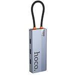 Изображение Концентратор HUB USB 3.1 HOCO HB50 (6942007647298) Type-C --> HDMI +3*USB3.0 + PD Type-C питание #3 Фото Концентратор HUB USB 3.1 HOCO HB50 (6942007647298) Type-C --> HDMI +3*USB3.0 + PD Type-C питание #3