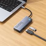 Изображение Концентратор HUB USB 3.1 HOCO HB50 (6942007647298) Type-C --> HDMI +3*USB3.0 + PD Type-C питание #5 Фото Концентратор HUB USB 3.1 HOCO HB50 (6942007647298) Type-C --> HDMI +3*USB3.0 + PD Type-C питание #5