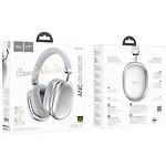 Изображение HOCO W35 Max Auspicious Silver (6942007631297) наушники с микрофоном накладные, Bluetooth 5.3, ANC #1 Фото HOCO W35 Max Auspicious Silver (6942007631297) наушники с микрофоном накладные, Bluetooth 5.3, ANC #1
