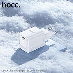 Изображение Сетевое ЗУ Hoco C146A Charm White (6942007630245) Type-C, QC, PD20W #5 Фото Сетевое ЗУ Hoco C146A Charm White (6942007630245) Type-C, QC, PD20W #5