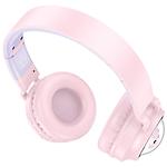 Изображение HOCO W50 Cute fun Pink (6942007619585) наушники с микрофоном накладные, Bluetooth 5.3 #2 Фото HOCO W50 Cute fun Pink (6942007619585) наушники с микрофоном накладные, Bluetooth 5.3 #2