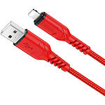 Изображение Кабель HOCO X59 Red (6931474744876) USB/Lightning, 1м, 2.4A, nylon+TPE Фото Кабель HOCO X59 Red (6931474744876) USB/Lightning, 1м, 2.4A, nylon+TPE
