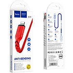 Изображение Кабель HOCO X59 Red (6931474744876) USB/Lightning, 1м, 2.4A, nylon+TPE #4 Фото Кабель HOCO X59 Red (6931474744876) USB/Lightning, 1м, 2.4A, nylon+TPE #4