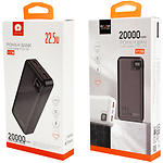 Изображение Внешний аккумулятор Power Bank WUW Y138 Black, 20000mAh, QC3.0, PD 22.5W #1 Фото Внешний аккумулятор Power Bank WUW Y138 Black, 20000mAh, QC3.0, PD 22.5W #1