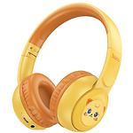 Изображение HOCO W60 Rhyme Sun Yellow (6942007638555) Bluetooth 5.4 детская гарнитура с оголовьем Фото HOCO W60 Rhyme Sun Yellow (6942007638555) Bluetooth 5.4 детская гарнитура с оголовьем