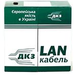 Фото Кабель бухта UTP 5E ДКЗ (2550) 500м CAT5e, PVC, 2x2x0.50, 2 пары, серый