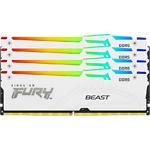 Изображение DDR-5 4шт x 32GB 5600МГц Kingston FURY Beast White RGB (KF556C40BWAK4-128) Фото DDR-5 4шт x 32GB 5600МГц Kingston FURY Beast White RGB (KF556C40BWAK4-128)