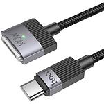 Кабель HOCO U141 Black (6942007642088) Type-C/MagSafe-3, 1.8м, 5A, 140W, nylon+Alu - фото