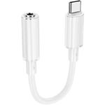 Звуковой переходник BOROFONE BV22 (6941991117008) White USB Type-C male на 3.5mm female Audio - фото