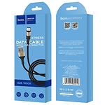 Изображение Кабель HOCO X26 Black-Gold (6957531080213) USB/Micro-USB, 1м, 2A, nylon+TPE+aluminum #1 Фото Кабель HOCO X26 Black-Gold (6957531080213) USB/Micro-USB, 1м, 2A, nylon+TPE+aluminum #1