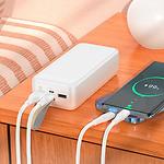 Фото Внешний аккумулятор Power Bank Hoco J111B Smart 30000mAh White (6931474795793) 10W #4