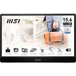 MSI 16" PRO MP161 E2, IPS 1920x1080, 250Кд/м2, 600:1, 4мс, 60Гц, mini-HDMI/USB-С, 2*1Вт - фото