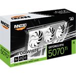 Изображение Видеокарта Inno3D GeForce RTX 5070 Ti 16GB X3 OC White (N507T3-16D7X-176068W) #2 Фото Видеокарта Inno3D GeForce RTX 5070 Ti 16GB X3 OC White (N507T3-16D7X-176068W) #2