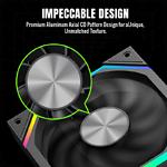 Изображение Вентилятор 120мм GAMEMAX FN12A-N2-R, Black, 4pin/3pin, ARGB, PWM, Реверсивний #3 Фото Вентилятор 120мм GAMEMAX FN12A-N2-R, Black, 4pin/3pin, ARGB, PWM, Реверсивний #3