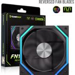Изображение Вентилятор 120мм GAMEMAX FN12A-N2-R, Black, 4pin/3pin, ARGB, PWM, Реверсивний #9 Фото Вентилятор 120мм GAMEMAX FN12A-N2-R, Black, 4pin/3pin, ARGB, PWM, Реверсивний #9