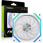 Изображение Вентилятор 120мм GAMEMAX FN12A-N2-W, White, 4pin/3pin, ARGB, PWM Фото Вентилятор 120мм GAMEMAX FN12A-N2-W, White, 4pin/3pin, ARGB, PWM