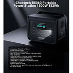 Изображение Портативная зарядная станция Choetech (BS060) 800W Power Station, LiFePO4, 512Wh #3 Фото Портативная зарядная станция Choetech (BS060) 800W Power Station, LiFePO4, 512Wh #3