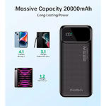 Изображение Внешний аккумулятор Power Bank Choetech B729 Black, 20000mAh, QC3.0, PD 22.5W #3 Фото Внешний аккумулятор Power Bank Choetech B729 Black, 20000mAh, QC3.0, PD 22.5W #3