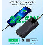 Изображение Внешний аккумулятор Power Bank Choetech B730 Black, 30000mAh, QC3.0, PD 22.5W #6 Фото Внешний аккумулятор Power Bank Choetech B730 Black, 30000mAh, QC3.0, PD 22.5W #6