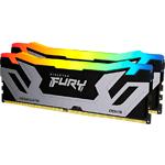 Изображение DDR-5 2шт x 24GB 8800МГц Kingston FURY Renegade RGB Silver (KF588CU42RSAK2-48) Фото DDR-5 2шт x 24GB 8800МГц Kingston FURY Renegade RGB Silver (KF588CU42RSAK2-48)
