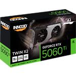 Изображение Видеокарта Inno3D GeForce RTX 5060 Ti 16GB Twin X2 (N506T2-16D7-191073N) #2 Фото Видеокарта Inno3D GeForce RTX 5060 Ti 16GB Twin X2 (N506T2-16D7-191073N) #2