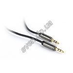 Изображение Кабель Gembird Cablexpert CCAP-444-1M, Аудио 3,5mm джек/3,5mm джек AUX cable Фото Кабель Gembird Cablexpert CCAP-444-1M, Аудио 3,5mm джек/3,5mm джек AUX cable
