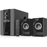 Фото Акустическая система REAL-EL M-355 black (EL121300015), 2.1 20W Woofer + 2*12W, FM,SD,BT,USB,AUX #5