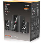 Фото Акустическая система REAL-EL M-355 black (EL121300015), 2.1 20W Woofer + 2*12W, FM,SD,BT,USB,AUX #1