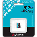 Изображение microSD XC 512 GB Kingston Canvas Go! Plus U3 A2 V30 C10 (SDCG4/512GBSP) R200/W160MB/s без адаптера #2 Фото microSD XC 512 GB Kingston Canvas Go! Plus U3 A2 V30 C10 (SDCG4/512GBSP) R200/W160MB/s без адаптера #2