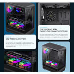 Изображение Корпус GAMEMAX Vista COC AB, Midi ATX, Tempered Glass, Mesh, без БП #13 Фото Корпус GAMEMAX Vista COC AB, Midi ATX, Tempered Glass, Mesh, без БП #13