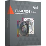 Фото Вентилятор 120мм PCCOOLER FG120 ARGB WH (F1G120-WHAC112-GL) 3 pin, Hydo-Bearing #1