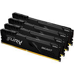 Изображение DDR-4 4шт x 16GB 3200МГц Kingston FURY Beast Black (KF432C16BB1K4/64) Фото DDR-4 4шт x 16GB 3200МГц Kingston FURY Beast Black (KF432C16BB1K4/64)