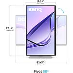Зображення BENQ 27" MA270U Silver (9H.LMWLB.QBE) IPS 3840x2160 4K,5мс,1200:1,400кд/м,60Гц,HDMI/USB-C,Аудіо,2*2W #3 Фото BENQ 27" MA270U Silver (9H.LMWLB.QBE) IPS 3840x2160 4K,5мс,1200:1,400кд/м,60Гц,HDMI/USB-C,Аудіо,2*2W #3