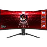 AsRock 34" PG34WQ15R2B Curved VA 3440x1440, 1мс, 3000:1, 550кд/м2,165Гц,HDMI/DP,WiFi,Аудиовыход,2*2W - фото