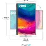Фото BENQ 32" PD3226G White-Silver (9H.LMVLA.TBE) IPS 3840x2160,1200:1,400кд/м2,TB/HDMI/DP/USB-C,Ауд,2*3W #5