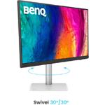 Фото BENQ 32" PD3226G White-Silver (9H.LMVLA.TBE) IPS 3840x2160,1200:1,400кд/м2,TB/HDMI/DP/USB-C,Ауд,2*3W #6