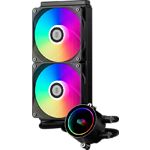 Cooler CPU PCCOOLER DA240 ARGB BK (DA240-BKAWXX-GL) СВО, LGA1851/1700/1200/115X/20XX/AM5/AM4 - фото