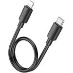 фото Кабель HOCO X96 Black (6942007609364) Type-C/Lightning, 0.25м, 60W, PVC